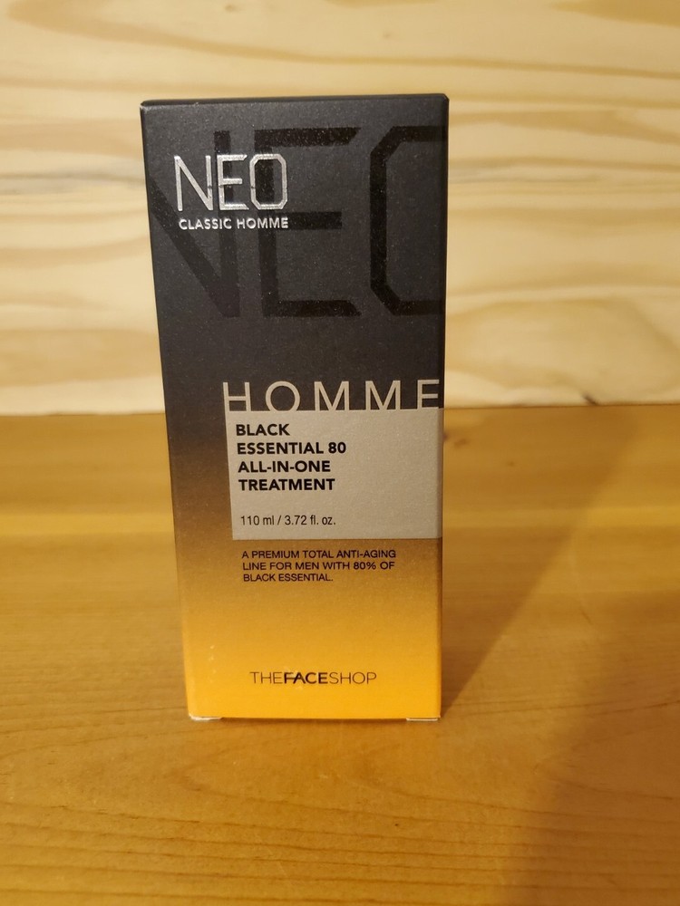 A Premium Antiaging Line for Men. Black Essential 80. All- in-one Treatment.