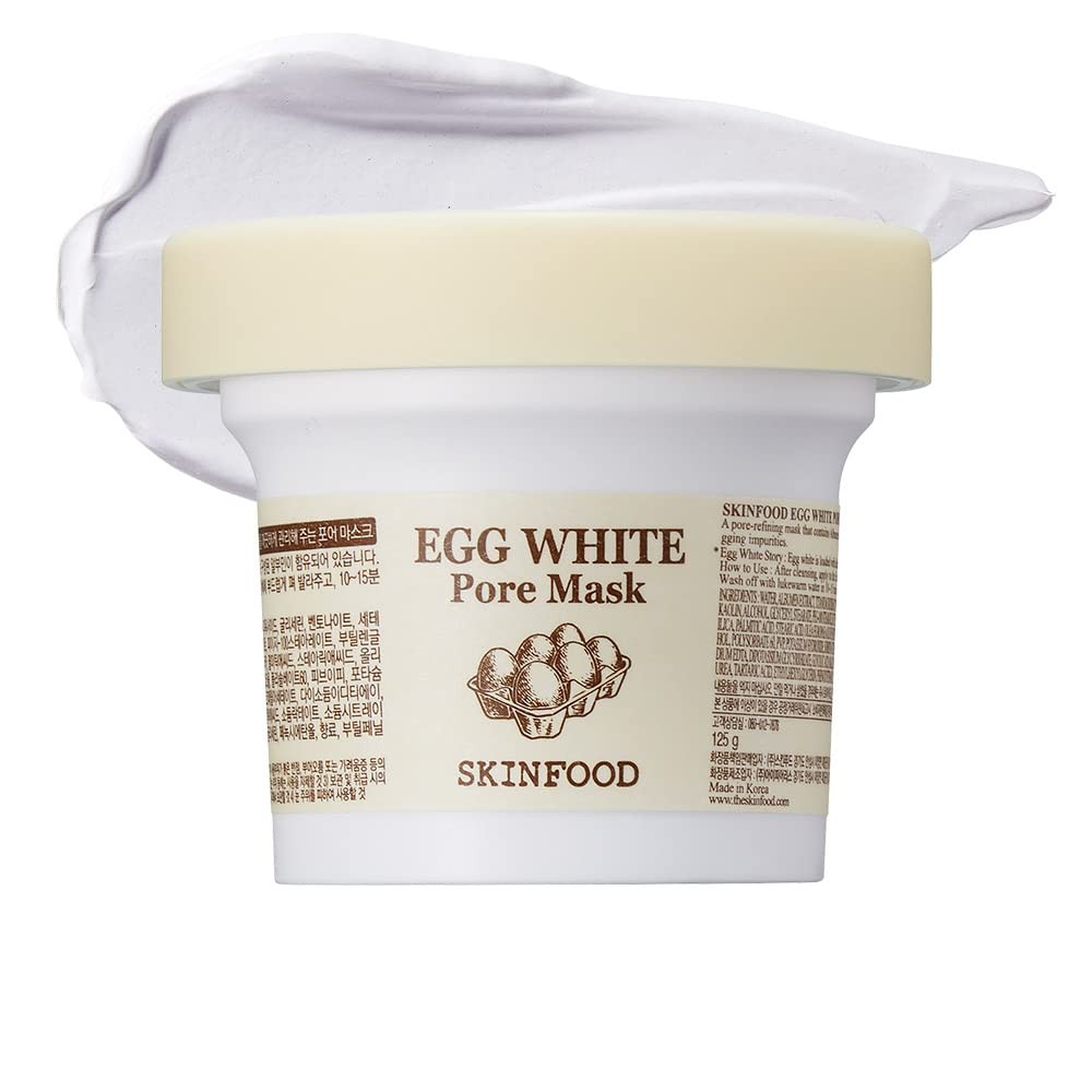 [SKINFOOD] Egg White Pore Mask 120g (4.23 Fl Oz), 4.23 Ounce (Pack of 1),