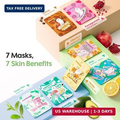 ZealSea Face Masks Skincare for Women, Variety 7Days Facial Sheet Mask Set for D