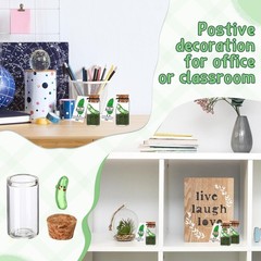 Glow in the Dark Mini Glass Bottles with Affirmation Cards – 60 Sets for Teacher