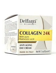 DELFANTI Collagen 24K Anti Aging Day Cream 1.7 oz Made In Italy New Sealed Box