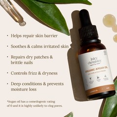 Juicy Chemistry Organic Argan Oils | Cold Pressed Hairs Face & Body Care | 100ML
