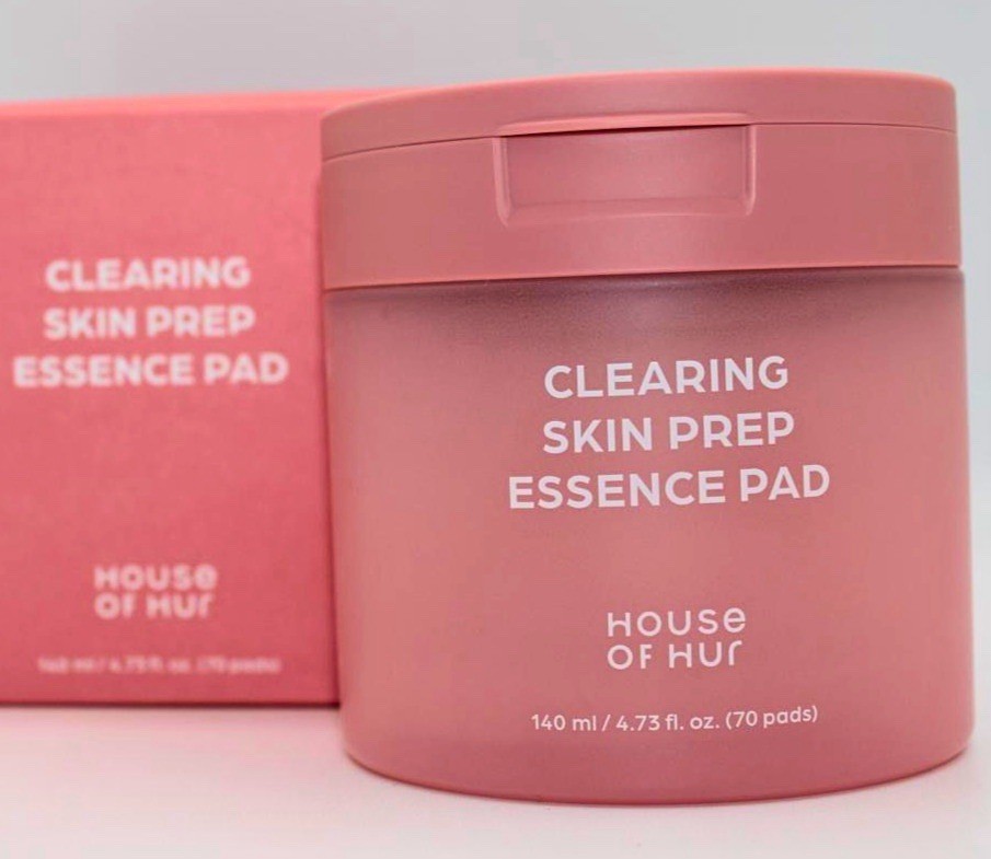 House of Hur Korean Toner Pads 70ct AHA BHA PHA Clearing Skin Prep Essence Pads