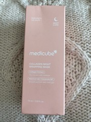 MEDICUBE Collagen Wrapping Mask 2.53 oz / 75ml Renewal Night Care Mask Cream