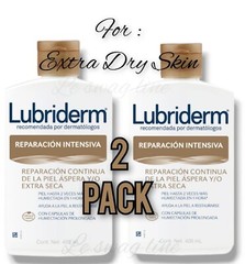 2 PACK LUBRIDERM REPARACION INTENSIVA CON PRO CERAMIDAS Y KARITE 400 ML C/U