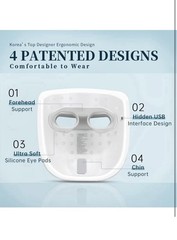 GYH 8 Color LED Face Mask Light Therapy, Red Light Therapy For Face, Wireless