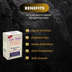 Clair White Carrot Brightening Exfoliating Soap 7 oz