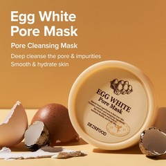 [SKINFOOD] Egg White Pore Mask 120g (4.23 Fl Oz), 4.23 Ounce (Pack of 1),