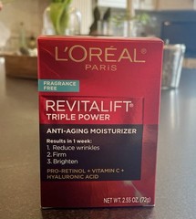 L&rsquo;Oréal Paris Revitalift Triple Power FaceMoisturizer 2.55oz Fragrance Free NWT