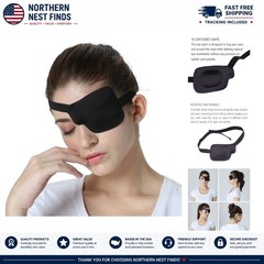 Natural Material 3D Left Eye Patch – Pack of 2, Snug and Pressure-Free Fit