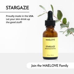 MAELOVE Stargaze Enhanced Retinol Serum, Time-Released 0.25 Retinol for Radia…