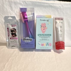 Acne Exfoliating Kaolin Face Skin Care Set w/ Brush, Pore Strips, Mask