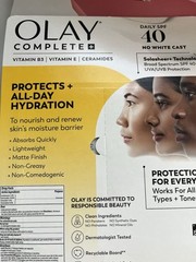 Olay Complete + Daily Facial Moisturizer SPF 40 Sensitive 6.0oz FRESH exp 10/26