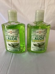 2 Bottles SOLAR PLEX After Sun with Aloe Vera Contains Moisturizers 8 fl oz each