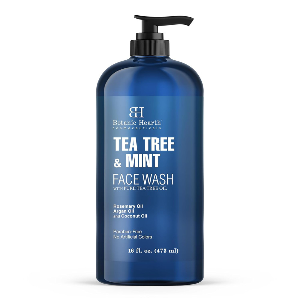 Botanic Hearth Tea Tree Face Wash with Mint – Acne Fighting, Premium, Hydrating