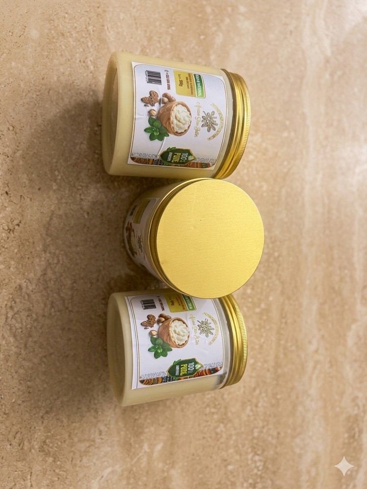African Shea Butter Raw & Natural 100% Pure Body Moisturizer Butter Lot of 3