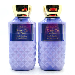 2 Bath & Body Works FRESH CUT LILACS 24 hr Moisture Body Lotion 8 fl.oz