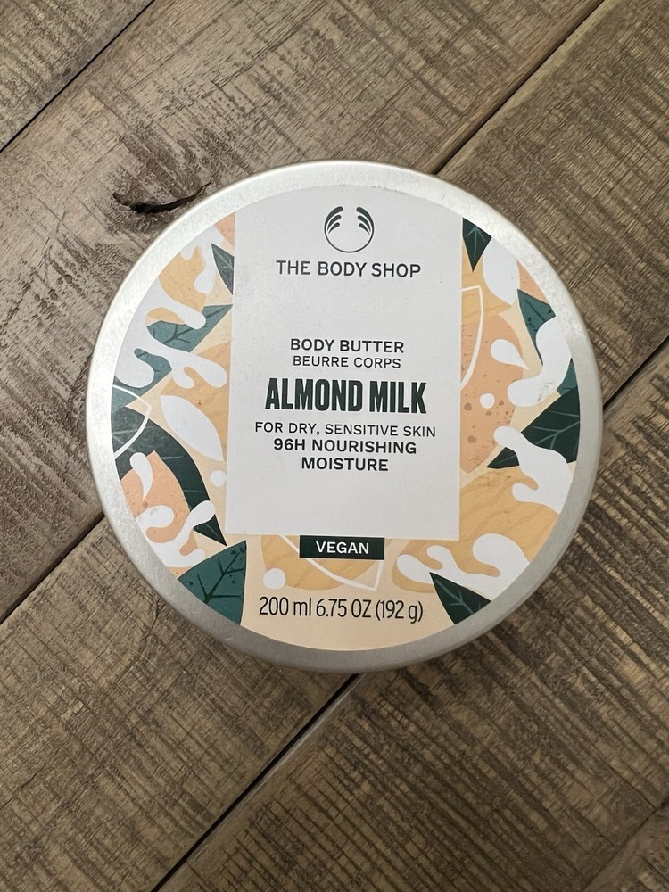 Discontinued HTF The Body Shop Almond Milk Body Butter For Dry Skin 6.75oz