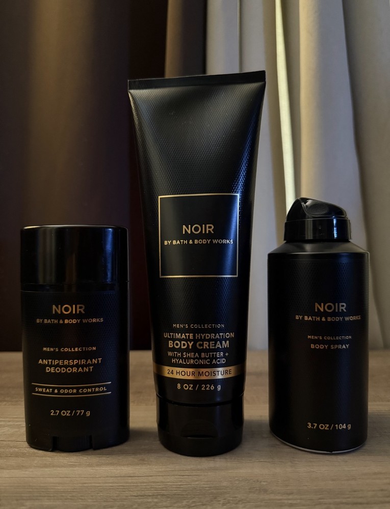 Bath & Body Works Noir Ultimate Hydration Body Cream, Body Spray, & Deodorant