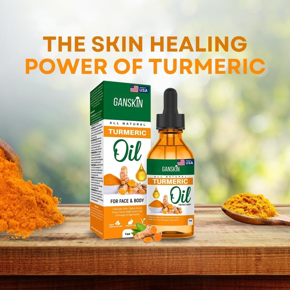 Turmeric Oil – Dark Spot Facial Serum for Face & Body – Natural Skin Brightening