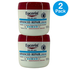 Eucerin Advanced Repair Cream Intensive Moisturizer 16 oz 2 Pack New