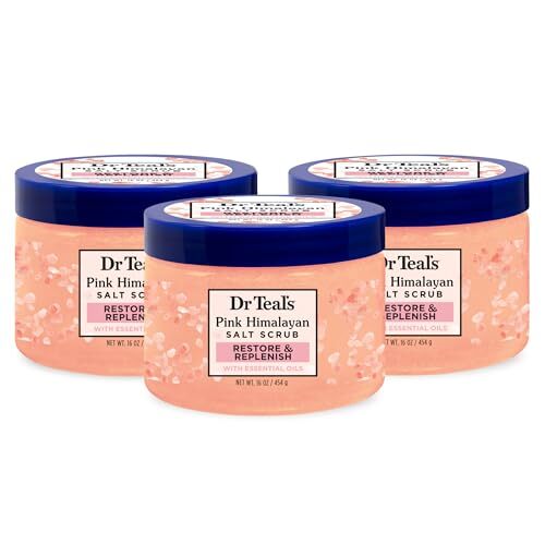 Dr Teal&rsquo;s 16oz Pink Himalayan Salt Exfoliating Body Scrub Pack of 3