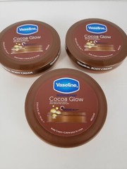 Lot of 3! Vaseline Intensive Care Cocoa Glow Body Cream 2.53oz.(Each) New No Box