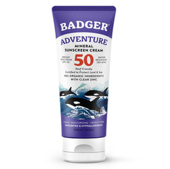 Badger Mineral Sunscreen SPF 50 Zinc Oxide 98% Organic Face Body