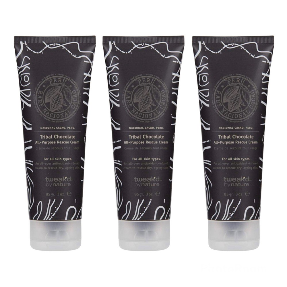 3 PACK Tweak’d Restore All Purpose Rescue Cream Tribal Chocolate 3 oz Ea Sealed