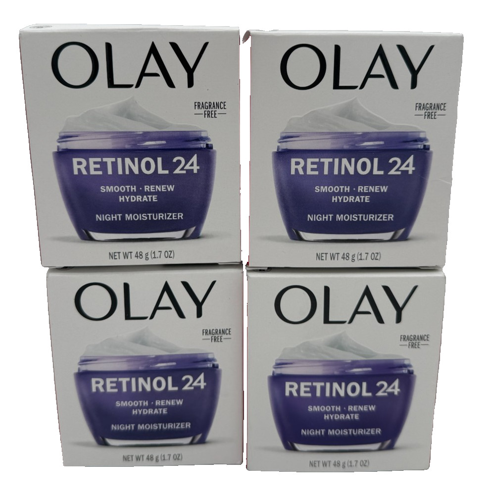 Olay Retinol 24 Night Moisturizer Frangrance Free *BUNDLE OF 4*