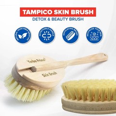 Yerba Prima Tampico Skin Brush (Pack of 2) – Natural Vegetable Fiber…