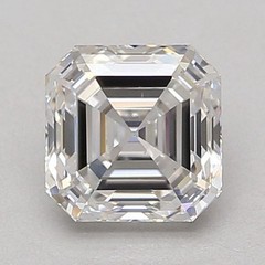 6Ct Loose Lab Grown CVD Diamond Asscher Cut D Color IF Clarity Certified Diamond