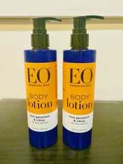 EO Essential Oils – ROSE GERANIUM & CITRUS – BODY LOTION – 8 fl oz – 2 Pack