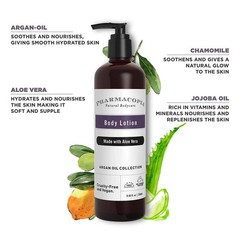 Kimirica Pharmacopia Argan Oil & Aloe Vera Organic Body Lotion, Paraben Free D50