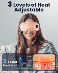 Heated Eye Mask – Cordless Eye Mask for Dry Eyes, FSA-HSA Eligible, Eye Relief,