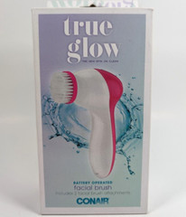Conair True Glow Facial Cleansing Brush Battery Operated w/ 2 Attachments FCB7