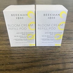 BEEKMAN 1802 (2) Bloom Cream REFILL Pods Goat Milk & niacinamide 3.38 oz Sealed
