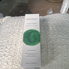 MadHippie Face Cream Moisturizer Peptides Niacinamide Resveratrol 30ml