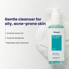 RE&rsquo; EQUIL Oil Control Face Wash 150ml Soap & Sulphate Free Zinc PCA Cleanser