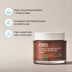 ACWELL Licorice pH Balancing Moisture Cream 1.86 fl oz