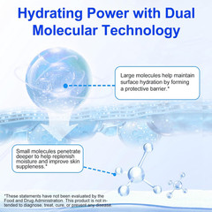 Pure Hyaluronic Acid Powder for Face & Joints, Dual Molecular Weight for Deep Hy