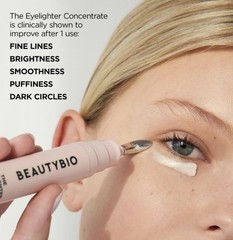 Beauty Bio The Eyelighter Concentrate Eye Serum w/Depuffing Tool NIB RV$58