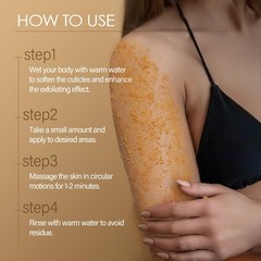 Turmeric Body Scrub Vitamin C Exfoliating Body Scrub With Collagen And Coconu…