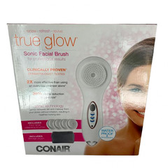 Conair True Glow Sonic Facial Brush Kit Waterproof Rechargeable SFB4CST New