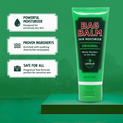 Bag Balm Skin Moisturizer 2 Ounce Pack of 2 No Fragrance Paraben Free