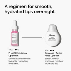 The Ordinary PHA 5% Exfoliating Lip Serum Hydrating Treatment 0.5 oz