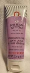 First Aid Beauty KP Bump Eraser Body Scrub Exfoliant With 10% AHA 8 oz FAB