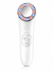 5-in-1 Microcurrent Facial Device LED Light Skin Tightening Face Massager USB