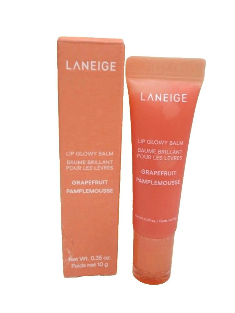 LANEIGE Lip Glowy Balm, Lip Moisturizer with Shea Butter Grapefruit 0.3 oz / 10g