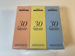 NEW- 3 Pack Menokin 30 Seconds Quick Bubble Masks – SEALED- EXP-2028!!!